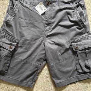 American Eagle Outfitters Gray Cargo Shorts Relaxed Fit